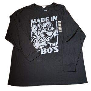 Nintendo “Made in the 80s” Mario Long Sleeve Shirt | Men’s size 3XL Black